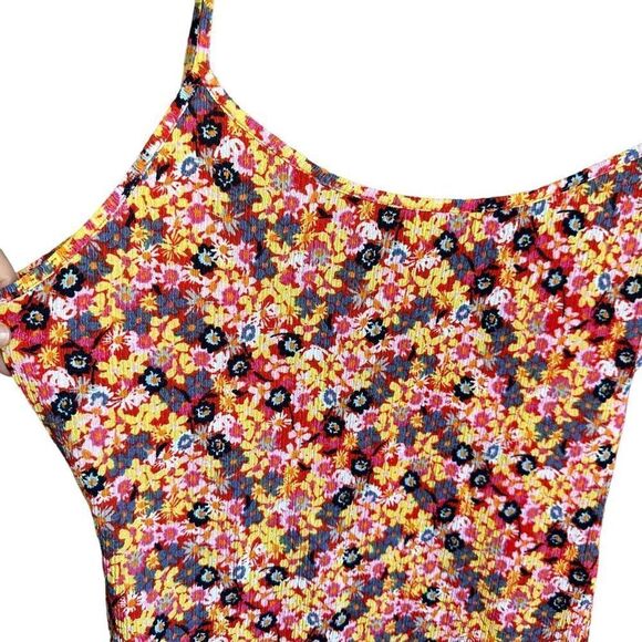 Vero Moda Ullipam Floral Tank Mini Dress Cherry Tomato - Picture 10 of 14